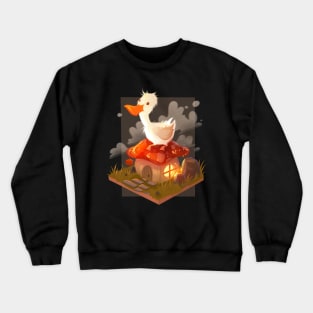 Duck Mushroom Cottage Crewneck Sweatshirt